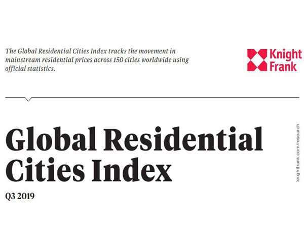 The Global Residential Cities Index tracks the movement in mainstream residential prices across 150 cities worldwide