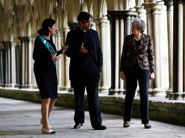 UK's May praises Salisbury on anniversary of Skripal poisoning as Russia "debunks" investigation