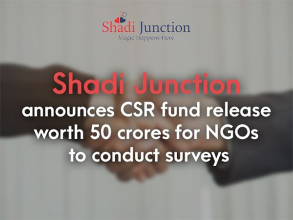 Shadi Junction announces CSR fund release worth 50 crores for NGOs to conduct surveys
