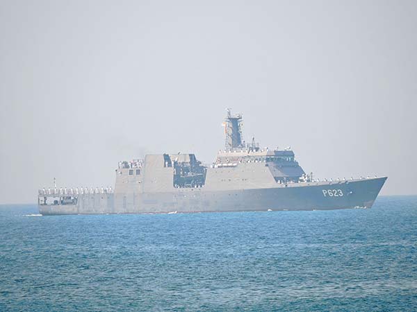 Sri Lanka Navy ship Sayurala leaves for Pakistan to take part in multi-nation naval exercise AMAN 2019