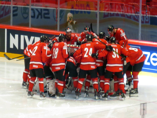 Swiss feeling confident heading into rematch with Canada