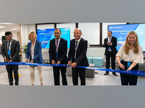 Seen in picture during the Ribbon Cutting Ceremony: Deepanshu Khurana, Embassy of India, Veronique Canceill, Airbus; Amit Chadha, LTTS, Patrice Vassal, Invest in Toulouse, Marie-Eve Rigollet, Airbus  