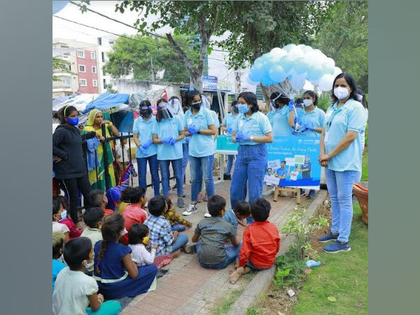 UNICEF Student Ambassadors visited a city slum to educate kids on Child rights