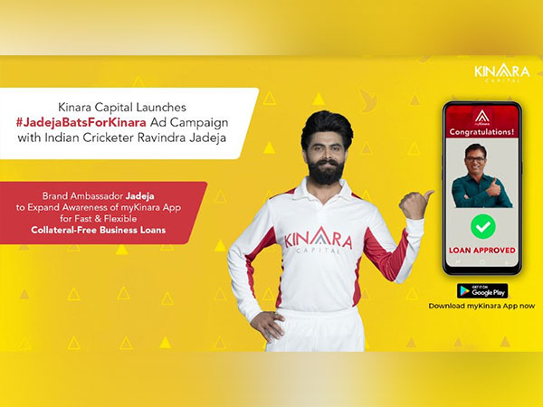 Kinara Capital Launches 'JadejaBatsForKinara' Ad Campaign with Indian Cricketer Ravindra Jadeja
