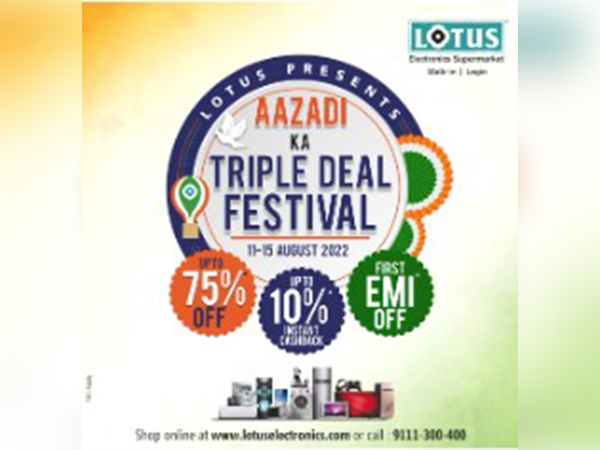 Lotus offers upto 70 per cent off and triple benefit on Independence Day