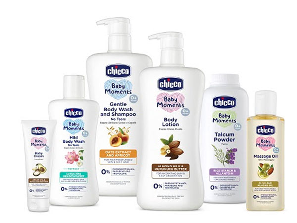 Chicco launches new 'Advanced' Baby Moments baby cosmetics range, enriched with 'natural ingredients' known for baby's skin nourishment