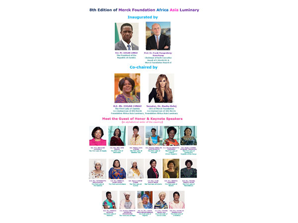 19 African First Ladies to participate in the Merck Foundation Annual Online Conference on 27th April 2021