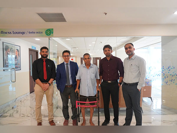 Dr Deepak Gautam along with his team and patient