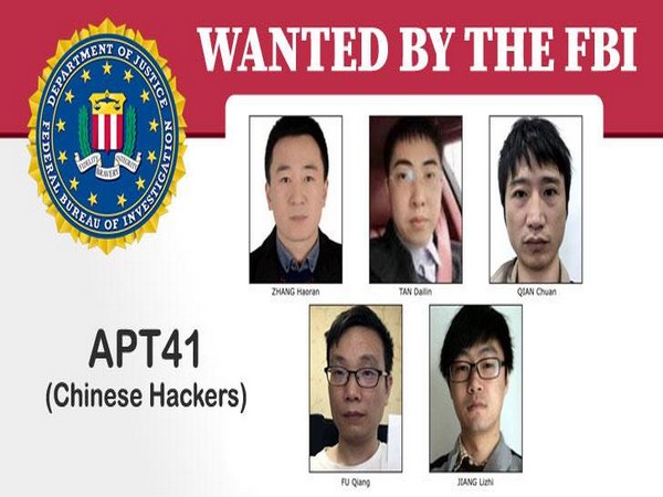The five Chinese hackers wanted by the FBI.
