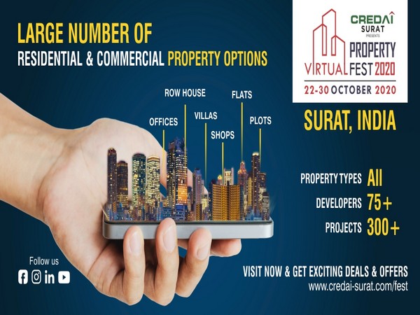 World diamond & textile capital hosts biggest virtual property show: CREDAI-Surat Virtual Property Fest 2020