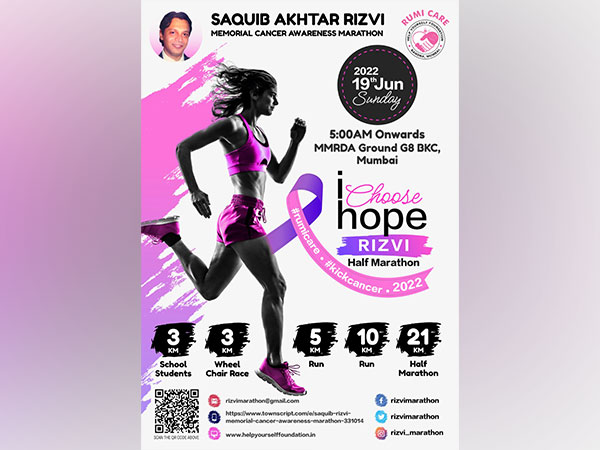 Rizvi Group's Help Yourself Foundation to create awareness through I choose Hope message of the marathon