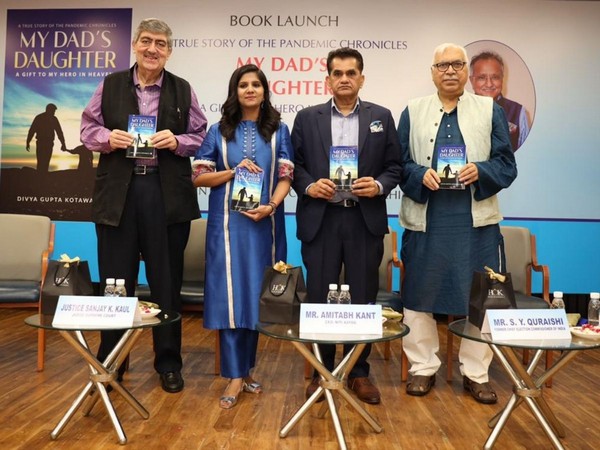 Author Divya Gupta Kotawala launched her first book "My Dad's Daughter" in memory of her father, at India International Center Delhi