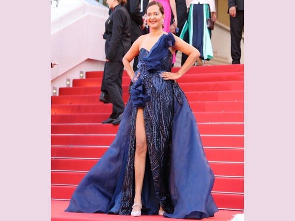 Manya Pathak walks Cannes Red Carpet looking stunning in luxury brand designer dream collection by Anjali Phougat