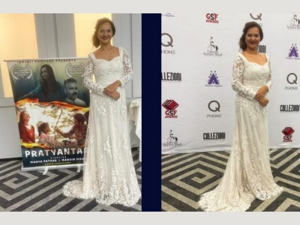 Manya Pathak launches poster of her new film Pratyantar at Cannes Film Festival 2022 produced by Anjali Phougat
