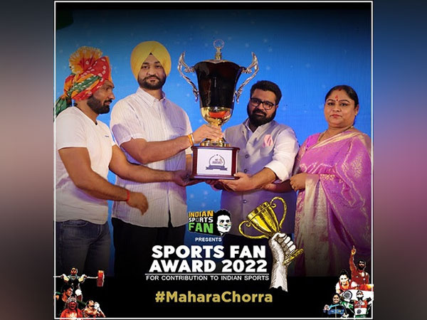 Sports Promoter and Member of Parliament-elect Kartikeya Sharma honoured with "Indian Sports Fan Award 2022" for his contribution to Indian Sports