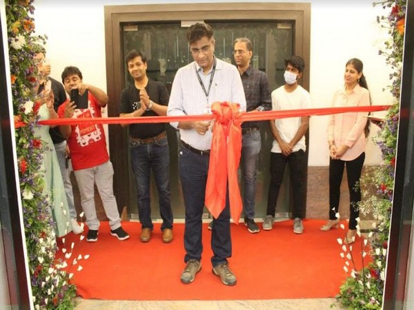 Anuj Mathur inaugurating Compass IDC Gurugram office