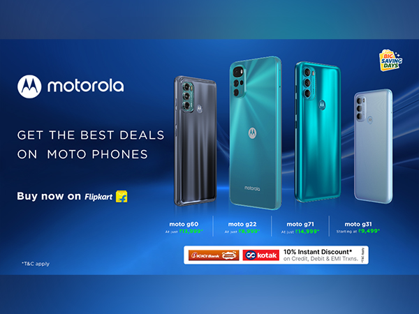Exclusive discount on Motorola smartphones during Flipkart's Independence Day sale starting today