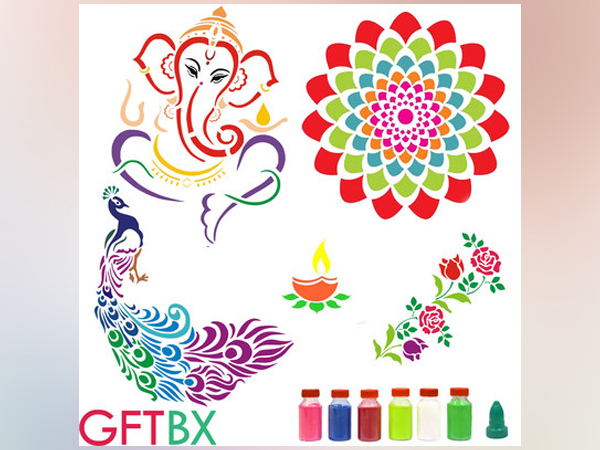 Celebrate Diwali with the most exclusive collection of GFTBX Rangoli Stencil Kits, available on Amazon India