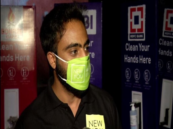 Stand developed by Srinagar bizman dispenses sanitiser using foot, carries advertisements