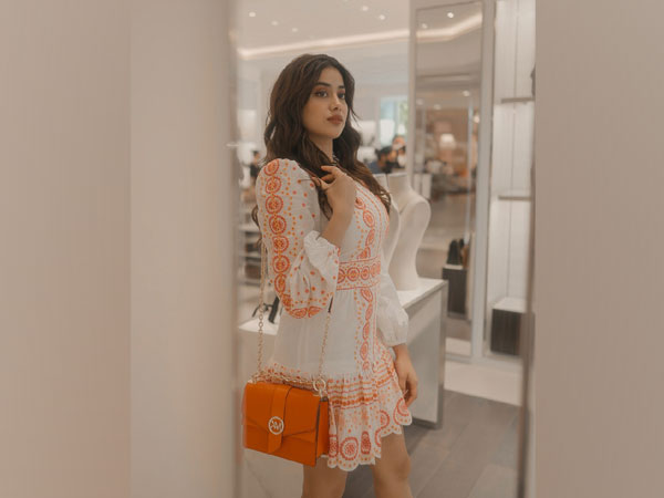 Janhvi Kapoor spotted carrying MICHAEL to celebrate the launch of the digital campaign by Michael Kors