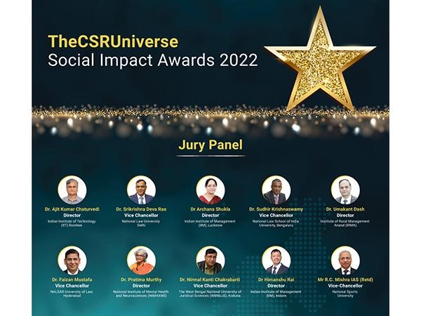 TheCSRUniverse Social Impact Awards 2022 to be held on September 8-9; Top academicians from IIMs, IIT, NLUs, IRMA to pick best social initiatives