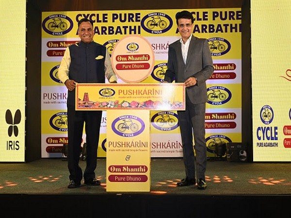 Cycle Pure Agarbathi launches Pushkarini and Om Shanthi Dhuno with Sourav Ganguly
