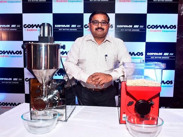 Sathish Nair, Founder and Managing Director, EssEmm Corporation showcased 'COSMOS NUT BUTTER GRINDER'