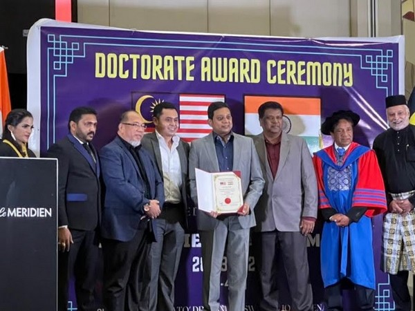Dr Sailesh Hiranandani from SRAM & MRAM honored with the Doctorate by the prestigious Malaysia South India Chamber of Commerce held in Malaysia