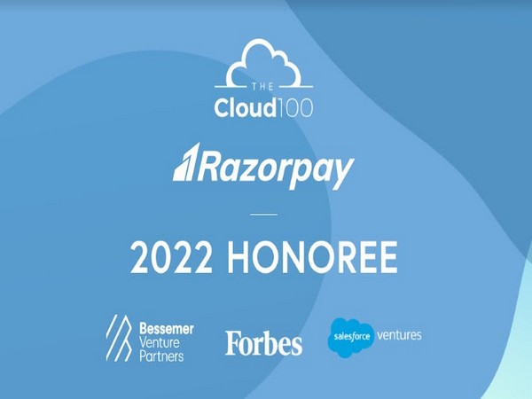 Razorpay becomes the only Indian company to be listed on 'Forbes Cloud 100 List' of the best private cloud companies in the world