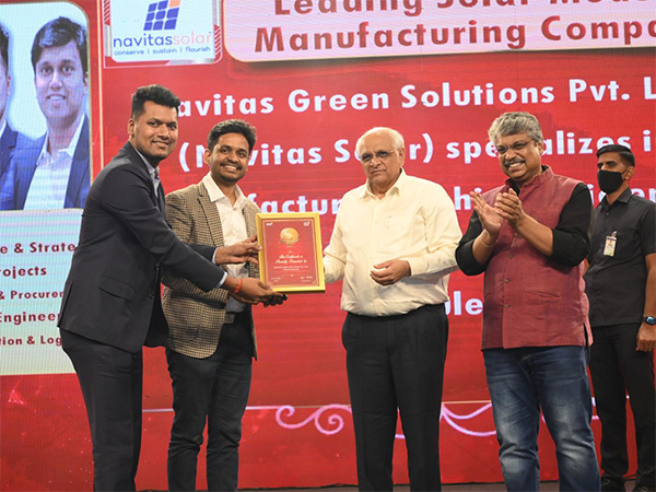 Navitas Solar, one of the leading solar module manufacturer, has been named as the "Pride of Gujarat"