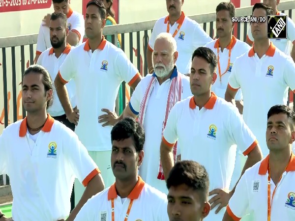 PM Modi performs Yoga on the occasion of International Yoga Day in Vizag