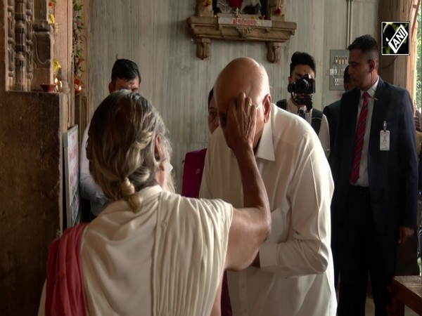 Gujarat CM Bhupendra Patel offers prayers at Shri Panchdev temple in Gandhinagar