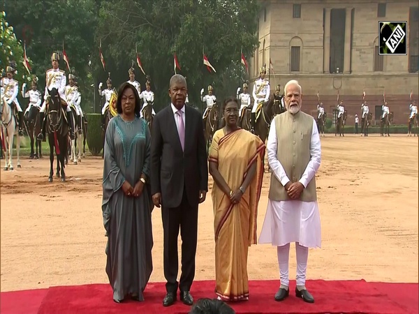 Angolan President Joao Manuel Laurenco accorded with ceremonial welcome at Rashtrapati Bhavan