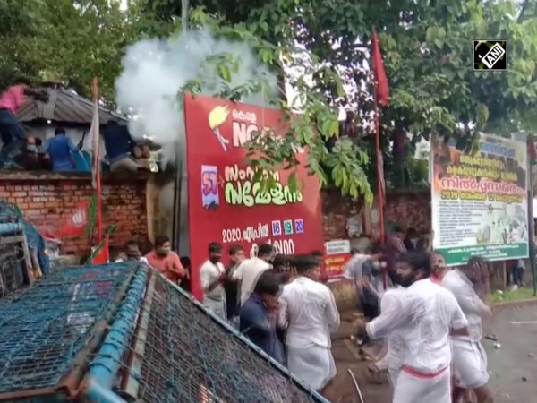 Kerala gold smuggling case: Police use tear gas to disperse BJYM workers protesting in Kozhikode