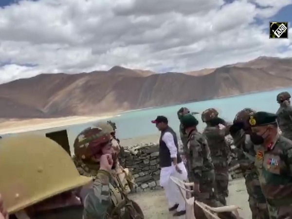 Watch: Rajnath Singh meets Paramilitary troops in Ladakh