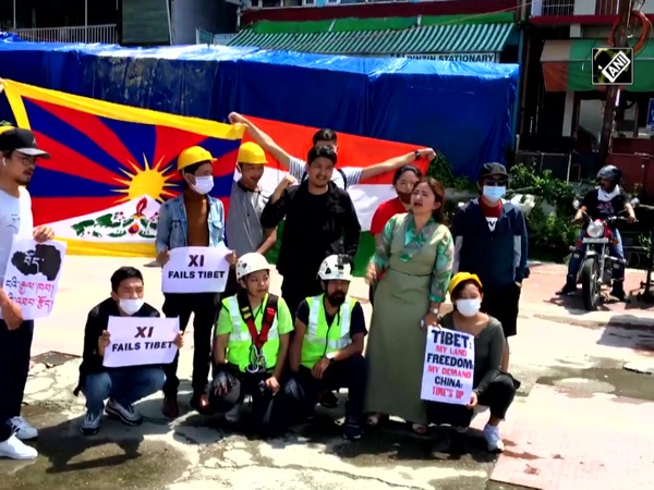 Tibetans protest against Communist Party of China in HP's Mcleodganj