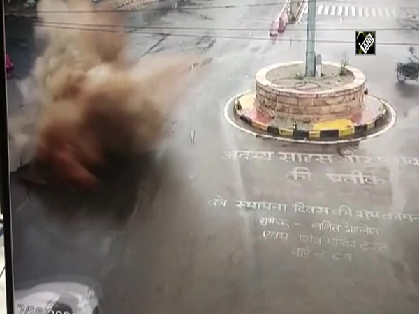 Watch: Major accident averted after water pipeline bursts in Jodhpur