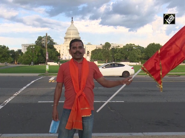 Ram Temple Bhoomi Pujan: Indian community celebrates outside Capitol Hill in Washington DC