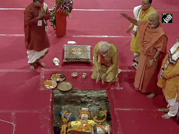 PM Modi lays foundation stone of Ram Temple in Ayodhya