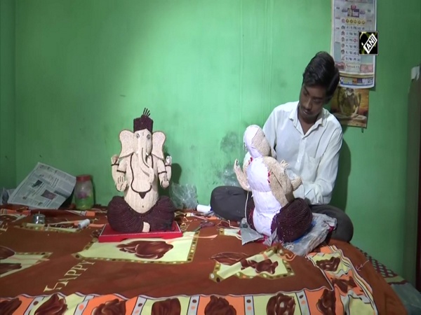 Ganesh Chaturthi: Raipur artist makes eco-friendly ‘Bappa’ using food grains, herbs
