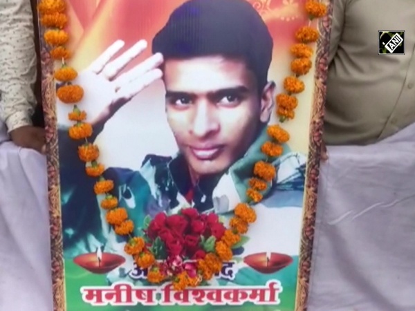 Roof collapses as people gather to witness final rites procession of slain soldier Manish Vishwakarma