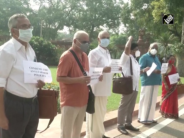 Left parties stage protest in Parliament premise, demand withdrawal of ‘anti-farmers policies’