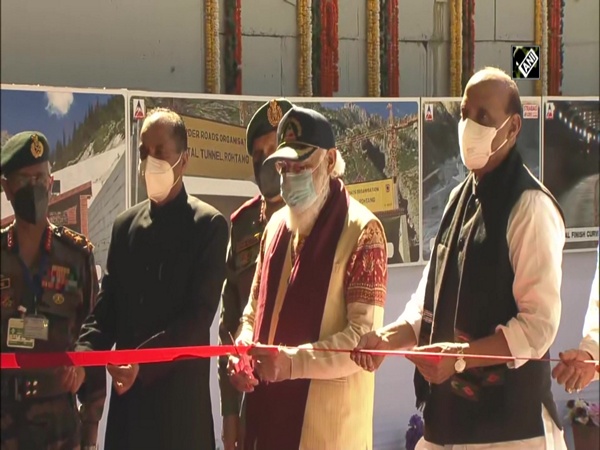 PM Narendra Modi inaugurates Atal Tunnel at Rohtang