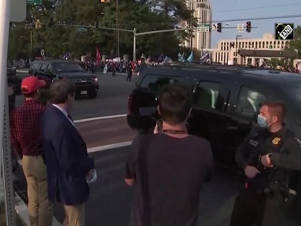 Watch: Donald Trump waves at supporters outside Walter Reed National Military Medical Center
