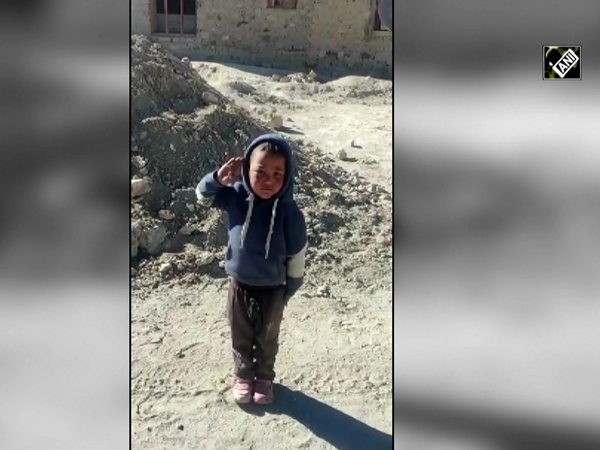 Watch: Kid learns to salute from ITBP soldier in Ladakh
