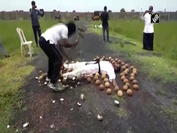 Nellore-based martial artists make Guinness World Records for smashing coconuts blindfolded