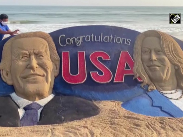 Watch: Puri sand artist wishes US President Joe Biden and VP Kamala Harris
