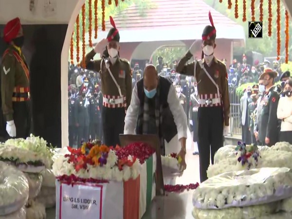 Rajnath Singh pays tribute to Brigadier LS Lidder