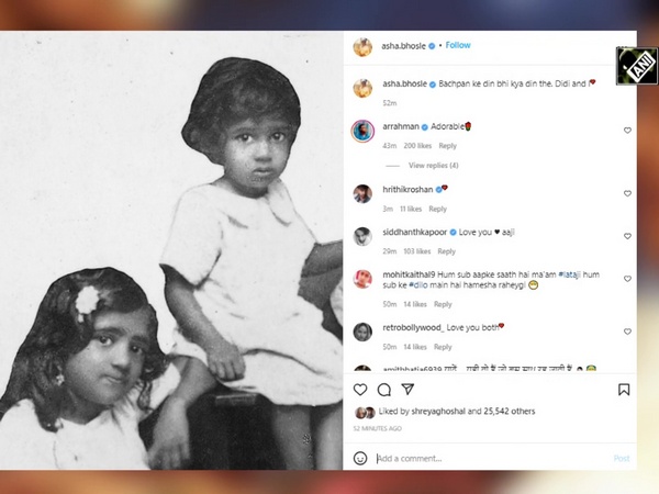Asha Bhosle mourns Lata Mangeshkar’s demise, shares childhood picture