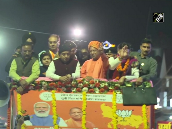 UP Polls: CM Yogi holds massive roadshow in LucknowUP Polls: CM Yogi holds massive roadshow in Lucknow